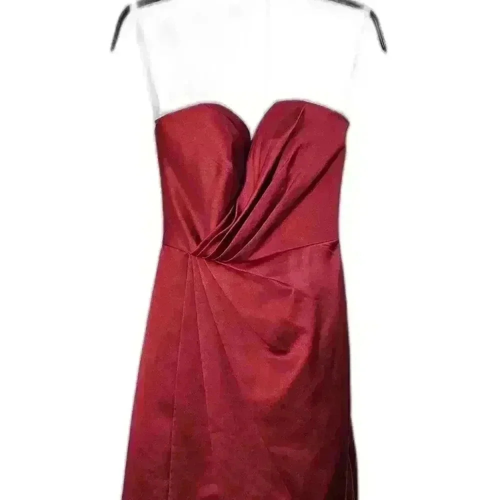 David's bridal sleeveless size 2 red mini dress